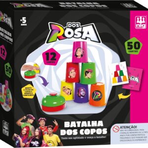 Nig Brinquedos Jogo Batalha dos Copos Dos Rosa