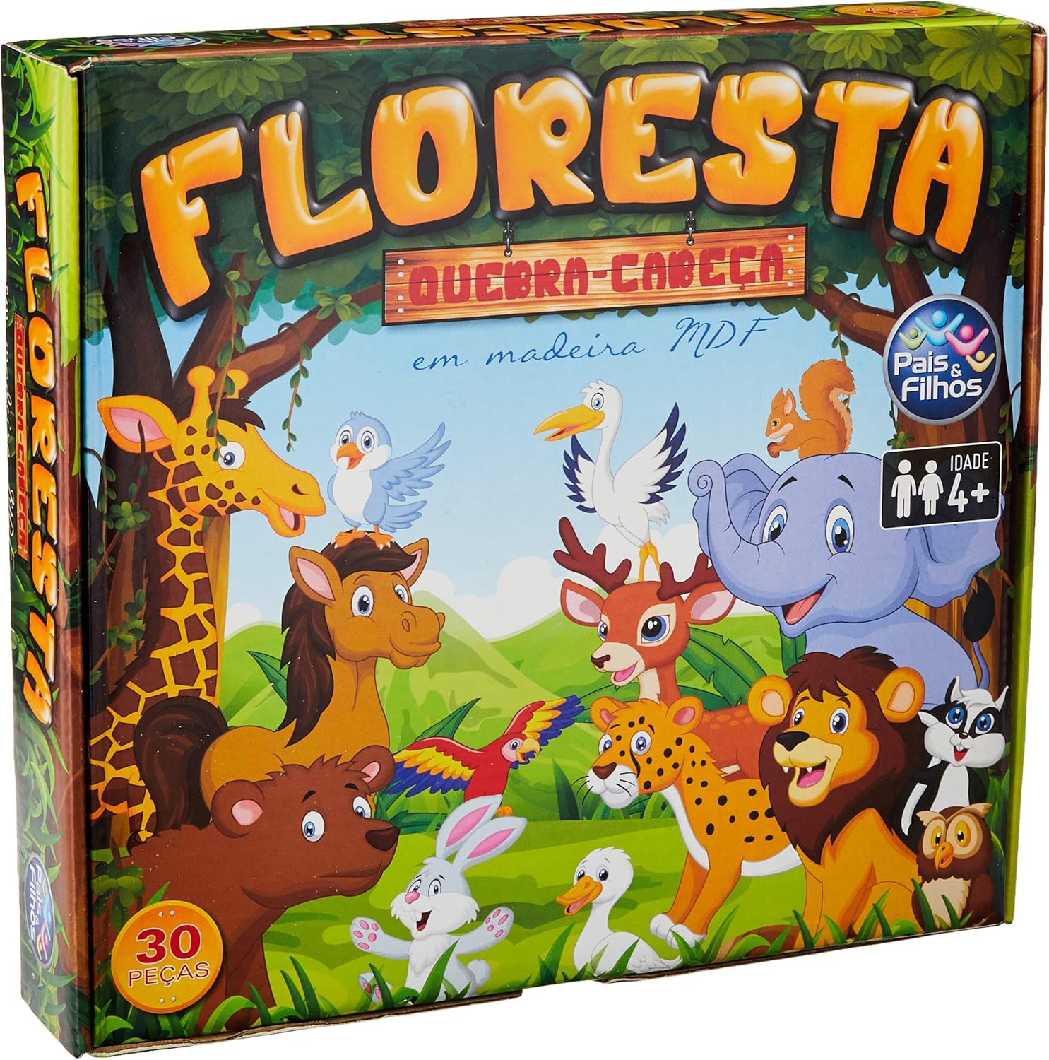 Pais & Filhos - Quebra-Cabeça Floresta 30 Peças - Imagem 3