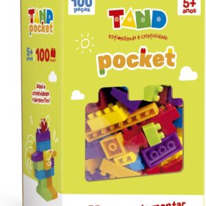 Toyster - Tand Pocket 100 Peças - Blocos de Montar - Estimula Criatividade e Raciocínio - TAND