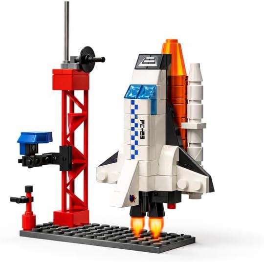 Brinquedo de Montar Educativo Kit Blocos de Construção Espacial, Nave Espaço - 105 peças (+3 anos) - Imagem 2
