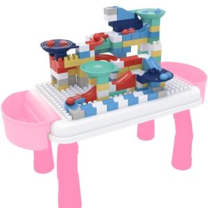 Mesa de Atividades Interativa Educativa Infantil Com Blocos de Montar Coloridos