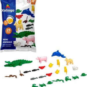 Xalingo Blocos de Montar Criativos Mini Animais 25 Peças