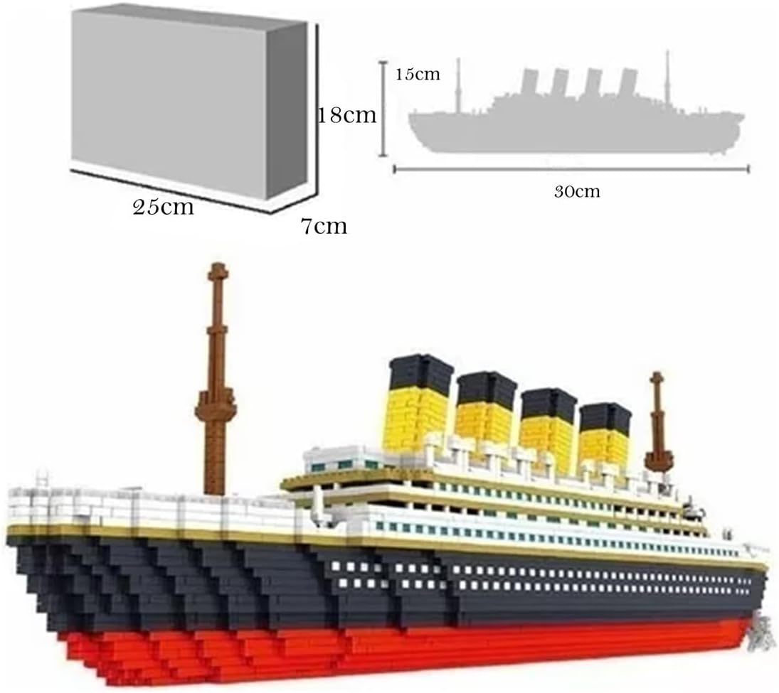 Kit 1855 Peças Conjunto De Blocos De Construção Titanic - Imagem 2