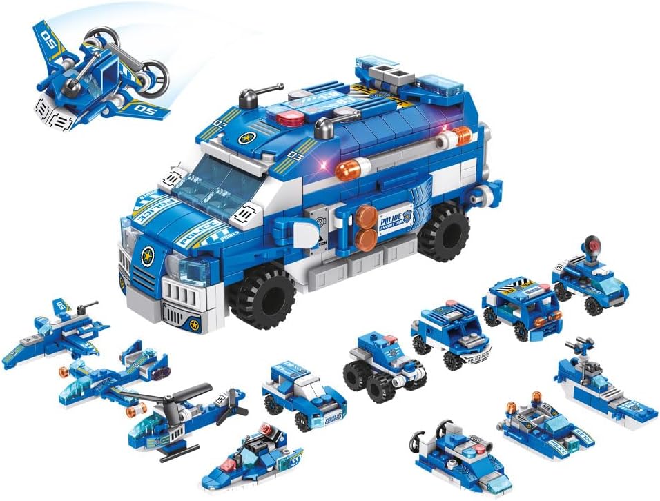 Blocos de Montar Cubic 25 em 1 Pol�cia 569 Pe�as Multikids - BR1619 - Imagem 3