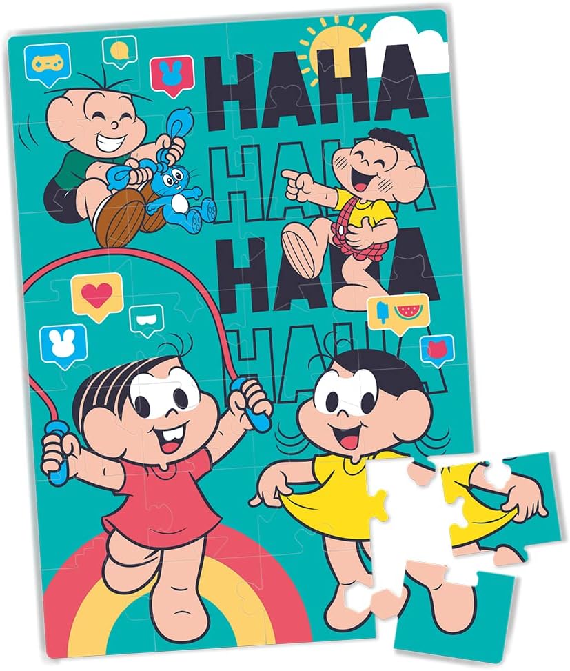 Toyster - Quebra-cabeça Grandinho: Turma da Mônica - 28 peças - JAK - Imagem 3