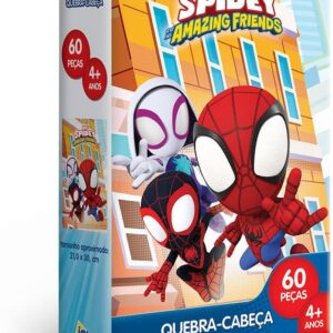 Toyster - Quebra-cabeça: Spidey - 60 peças - Disney - JAK