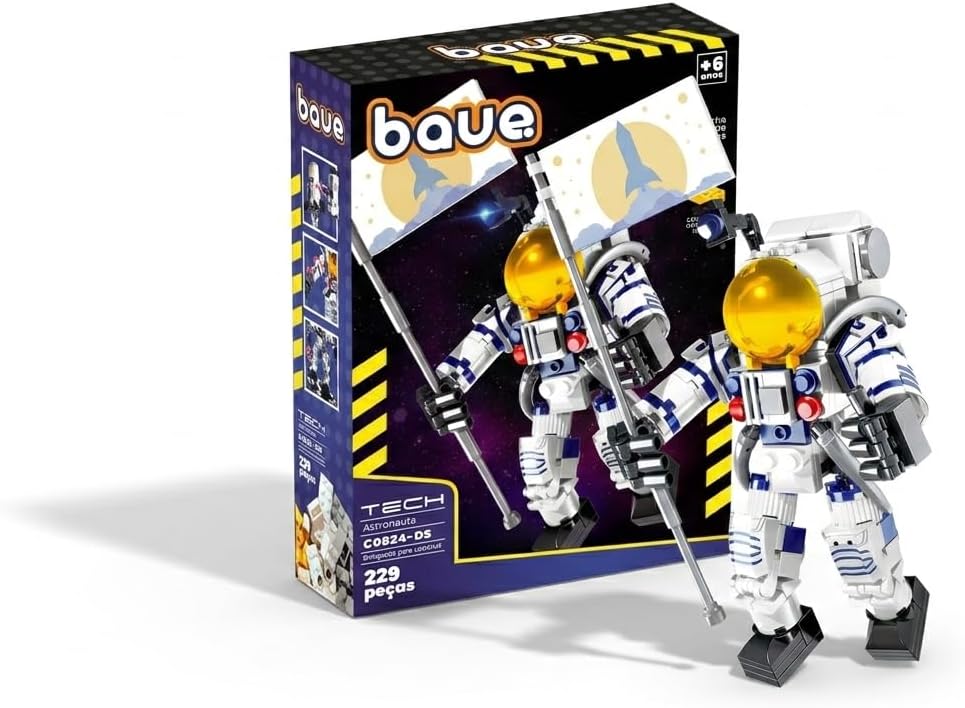 Blocos de Montar - BAUE TECH - Astronauta - 229 Peças