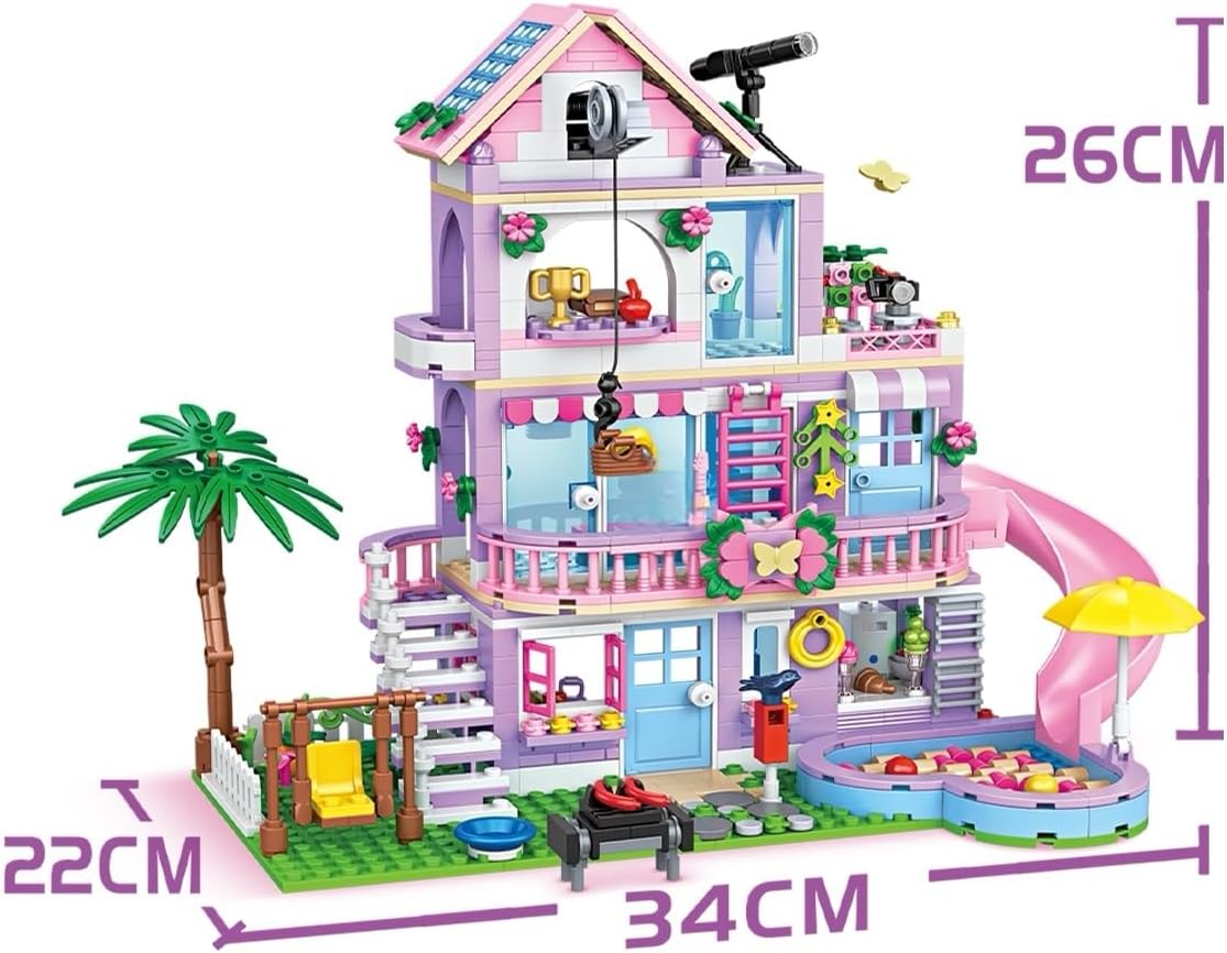 Blocos de Montar Construção Conjunto de Vila – Blocos Padrão para Crianças 6+ Anos (775 Peças) - Imagem 2