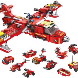Blocos de Montar Cubic 25 em 1 Brigada de Incendio 572 Pecas Multikids - BR1614