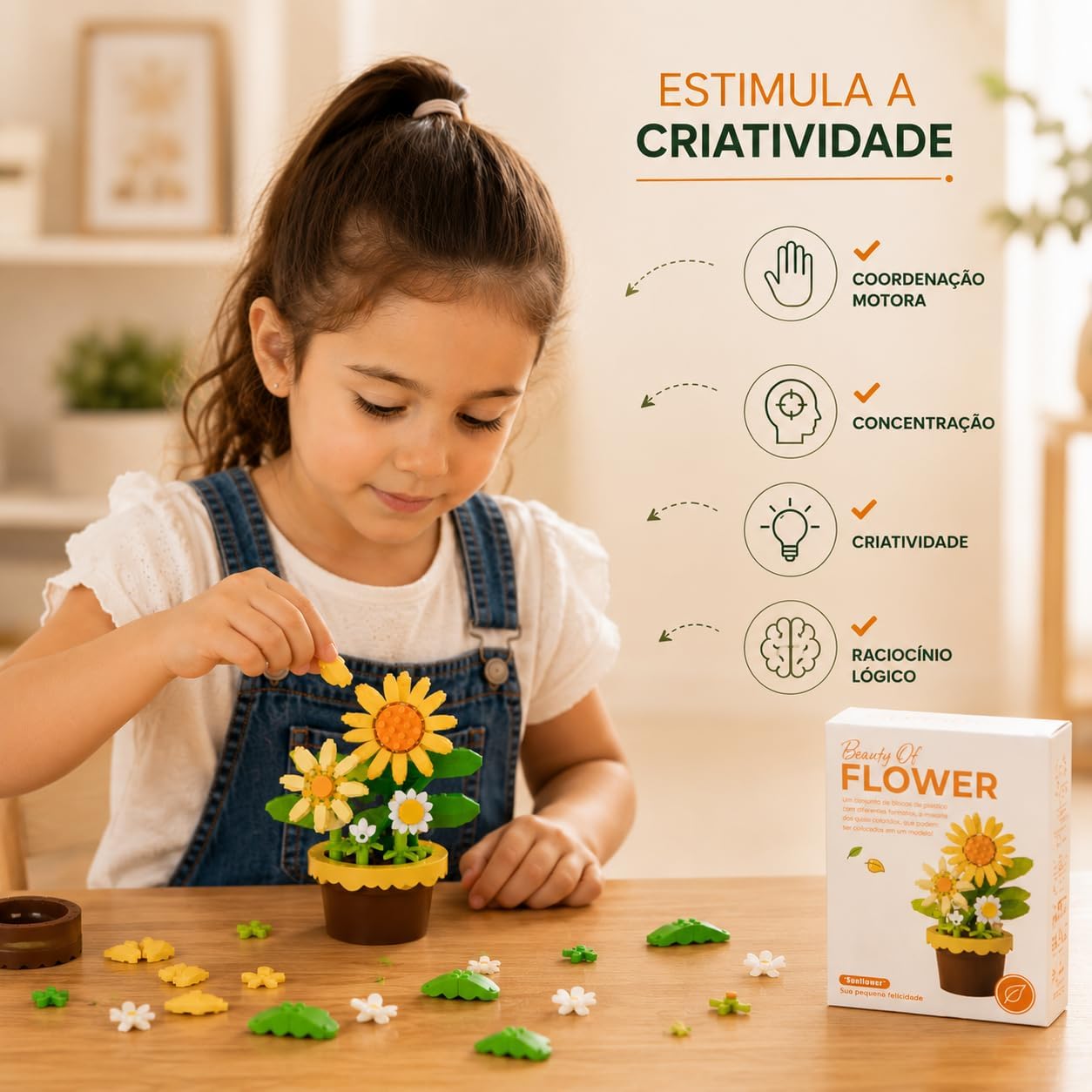 Blocos de Montar Mini Árvore Infantil Brinquedo Caixa de Exibição Quatro Estações Diversão Garantida para Todas as Idades (Verde) - Imagem 4
