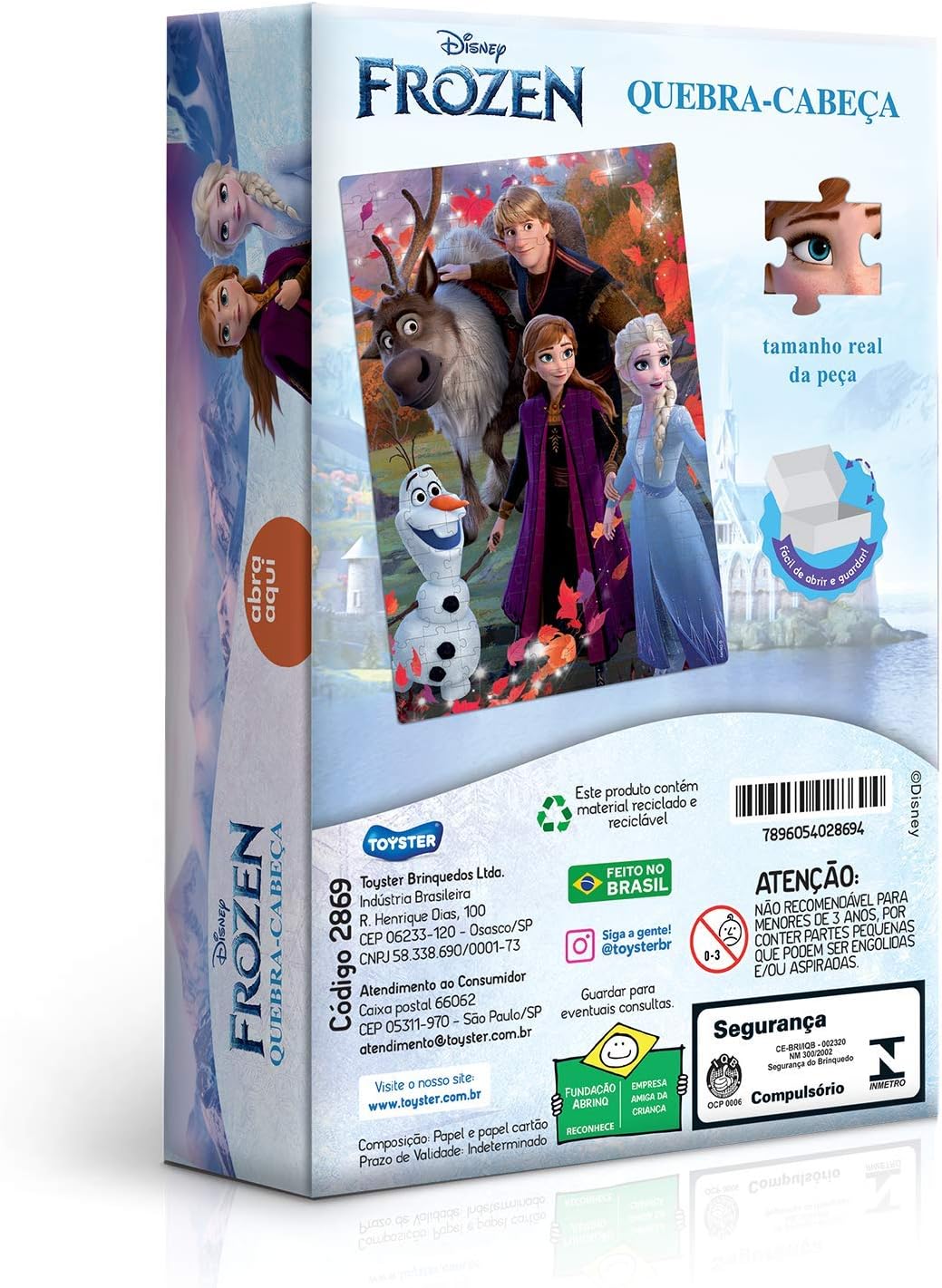 Toyster - Quebra-cabeça: Frozen - 200 peças - Disney - JAK - Imagem 3