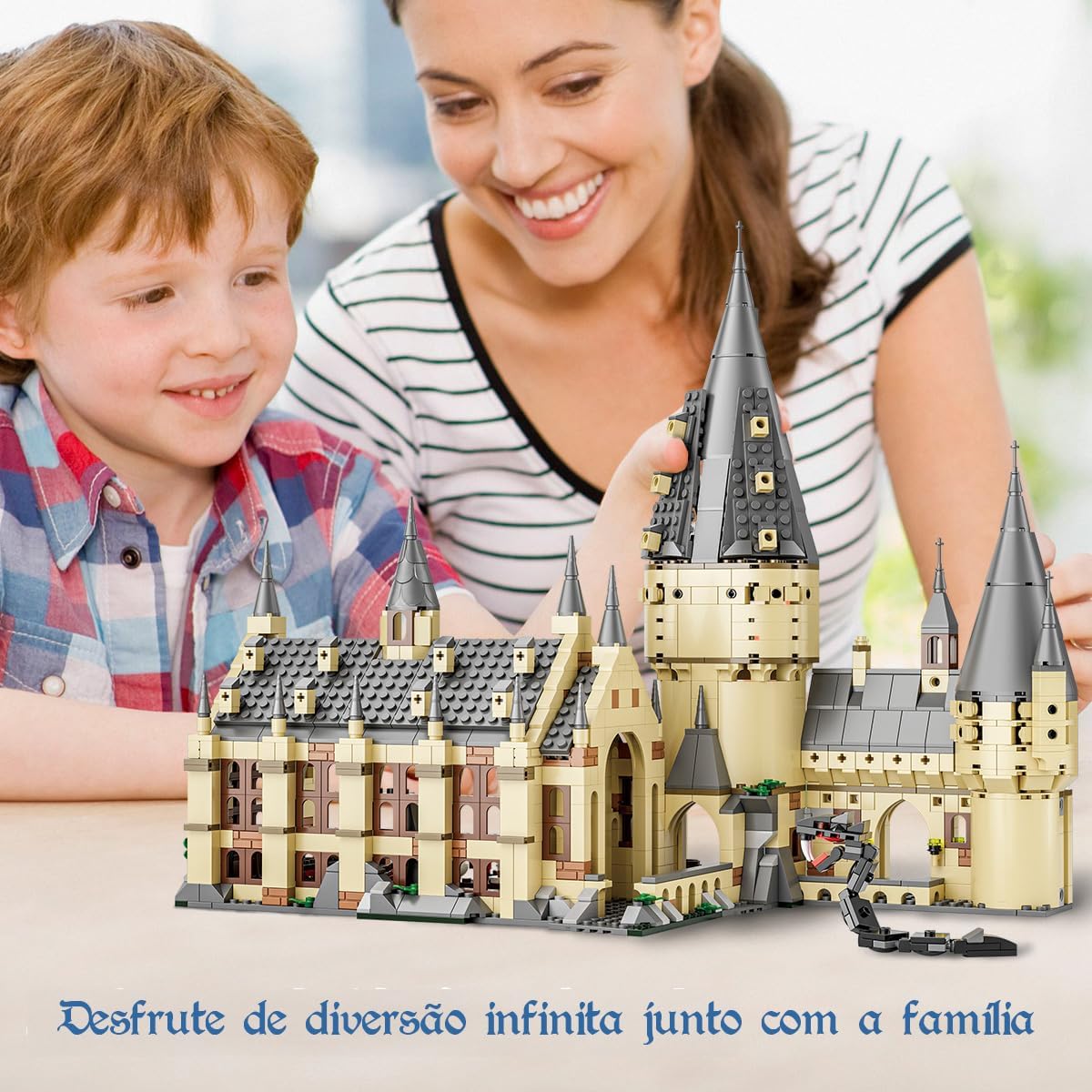 Conjunto de Blocos de Montar Construção Sala Mágica (Magic Hall) - Castelo Criativo, Brinquedo Modelo Colecionável - Imagem 6