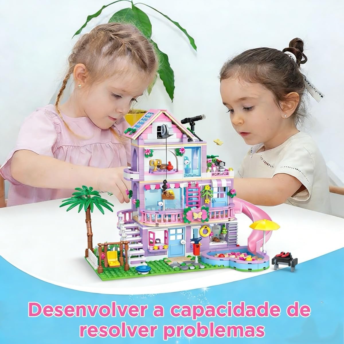 Blocos de Montar Construção Conjunto de Vila – Blocos Padrão para Crianças 6+ Anos (775 Peças) - Imagem 7