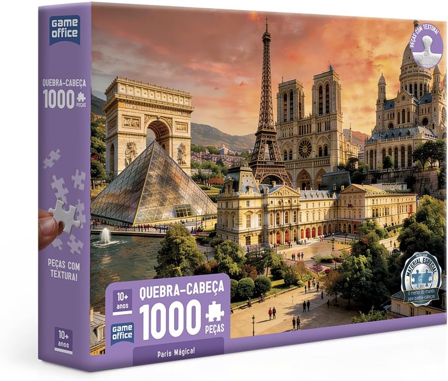 Toyster - Paris Mágica - Quebra-cabeça 1000 Peças - Game Office