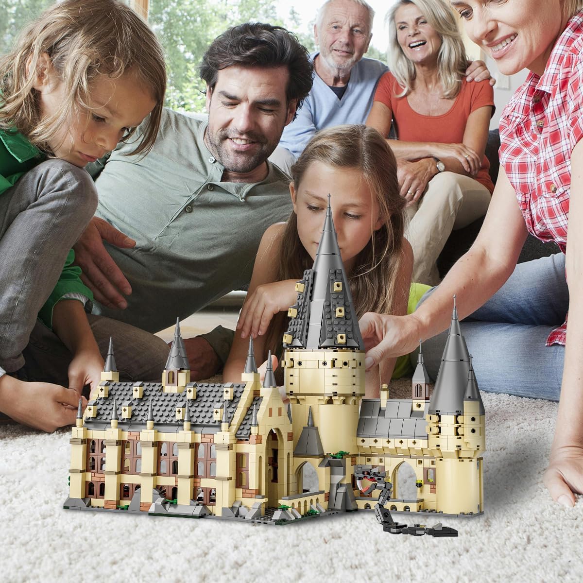 Conjunto de Blocos de Montar Construção Sala Mágica (Magic Hall) - Castelo Criativo, Brinquedo Modelo Colecionável - Imagem 7