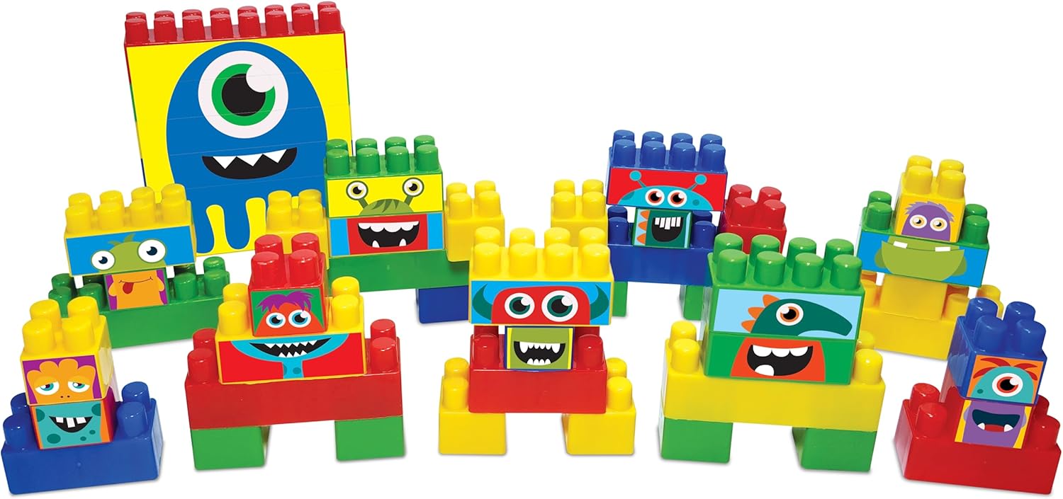 Blocos de Montar Montando Meus Monstrinhos GGB Plast - Imagem 2