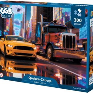 GGB Plast Quebra-Cabeça 300 Peças Super Carros