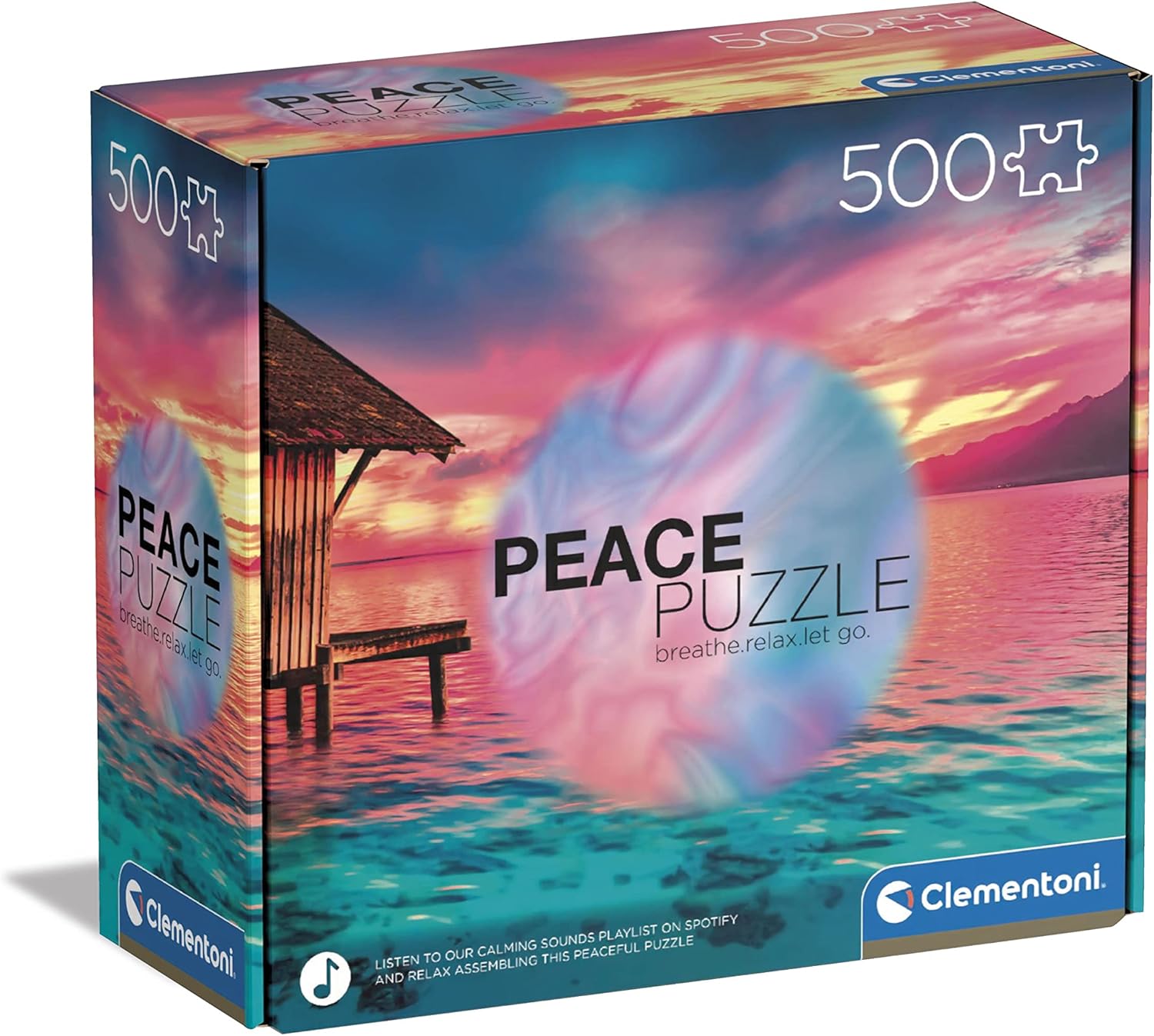Clementoni Quebra-cabeça adulto PZL 500 PEACE PUZZLE FEITO NA ITÁLIA