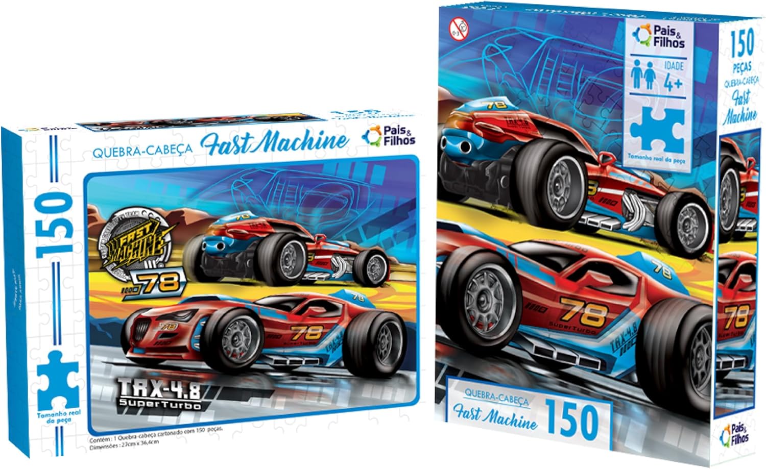 Pais & Filhos - Quebra-Cabeça, Fast Machine - 150Pçs - Imagem 2