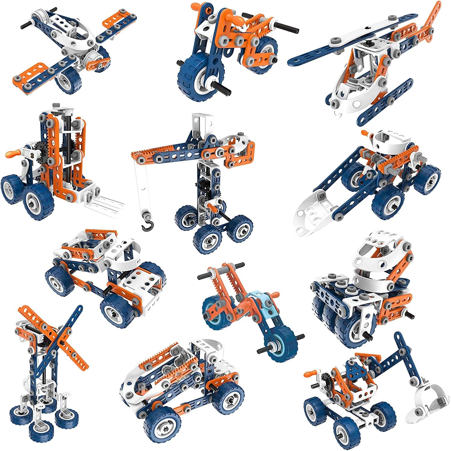 Brastoy Blocos De Construção Conjunto De Aprendizagem Brinquedos STEM Infantil (152 Peças) - Imagem 2