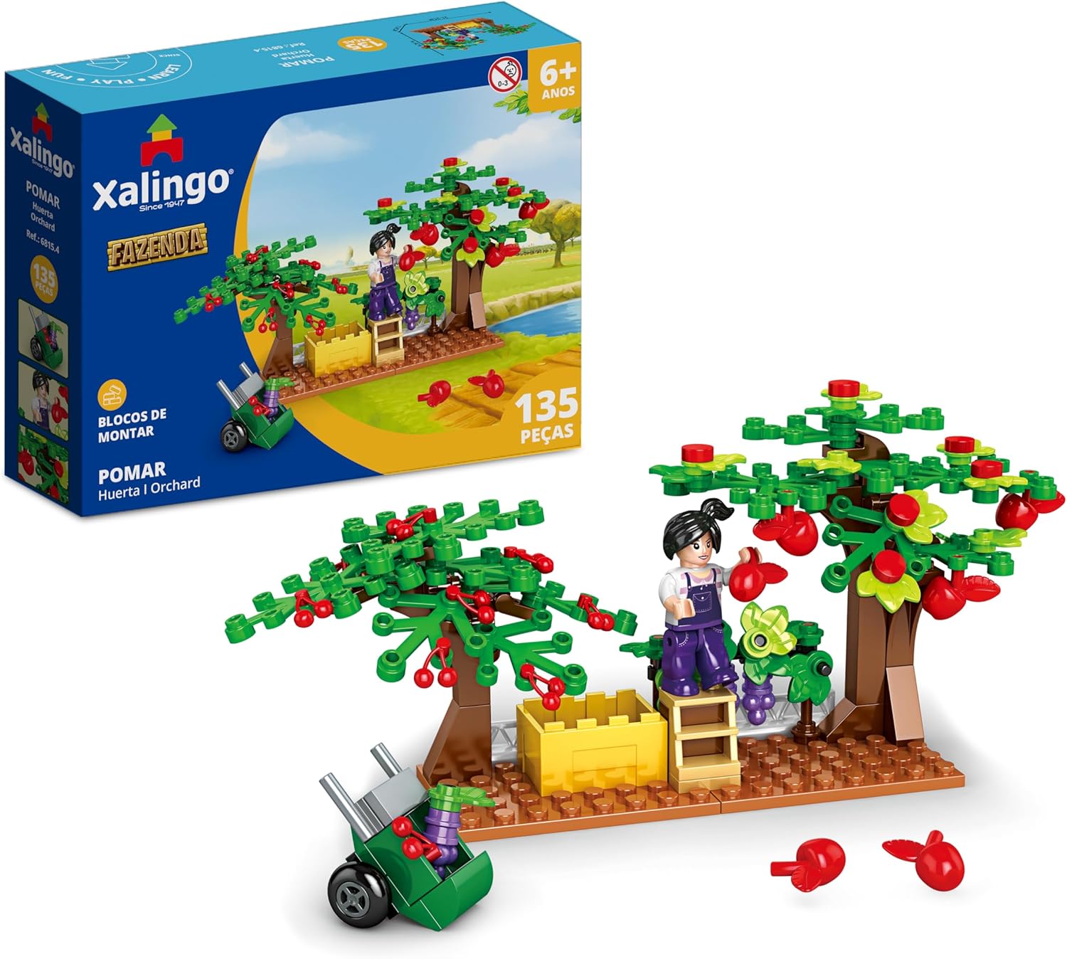 Xalingo Blocos de Montar Pomar 135 Peças