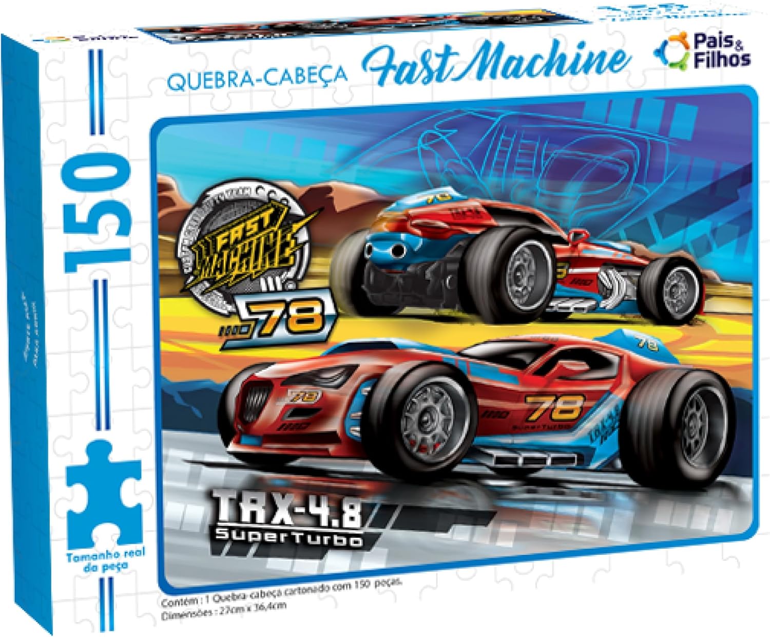 Pais & Filhos - Quebra-Cabeça, Fast Machine - 150Pçs