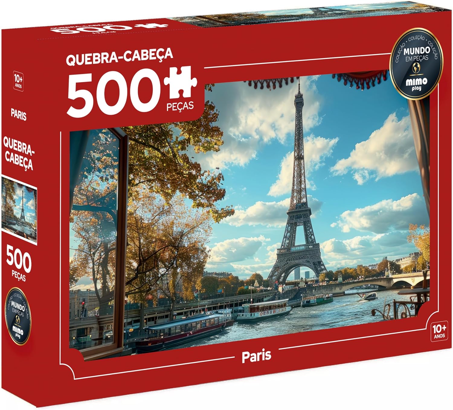 Quebra cabeça Paris, 500 peças, Mimo brinquedos